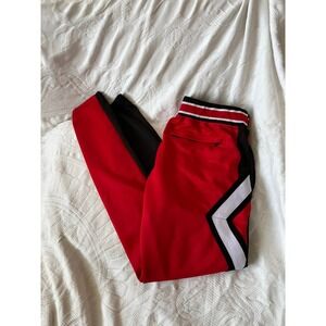 Decibel Red Black Joggers